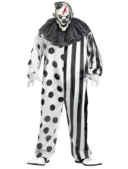 Mens Monochrome Killer Clown Costume